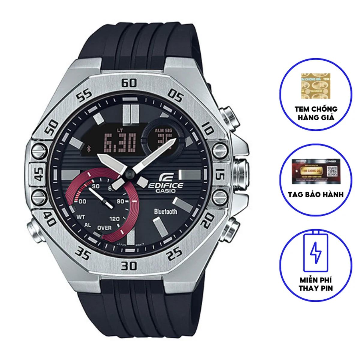 Casio Edifice ECB-10P-1ADF: Review đồng hồ Bluetooth kết nối điện thoại