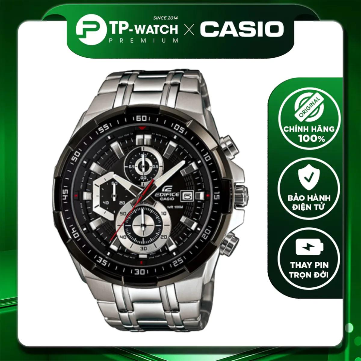Casio Edifice EFR-539D-1AVUDF: Review bản chronograph size lớn