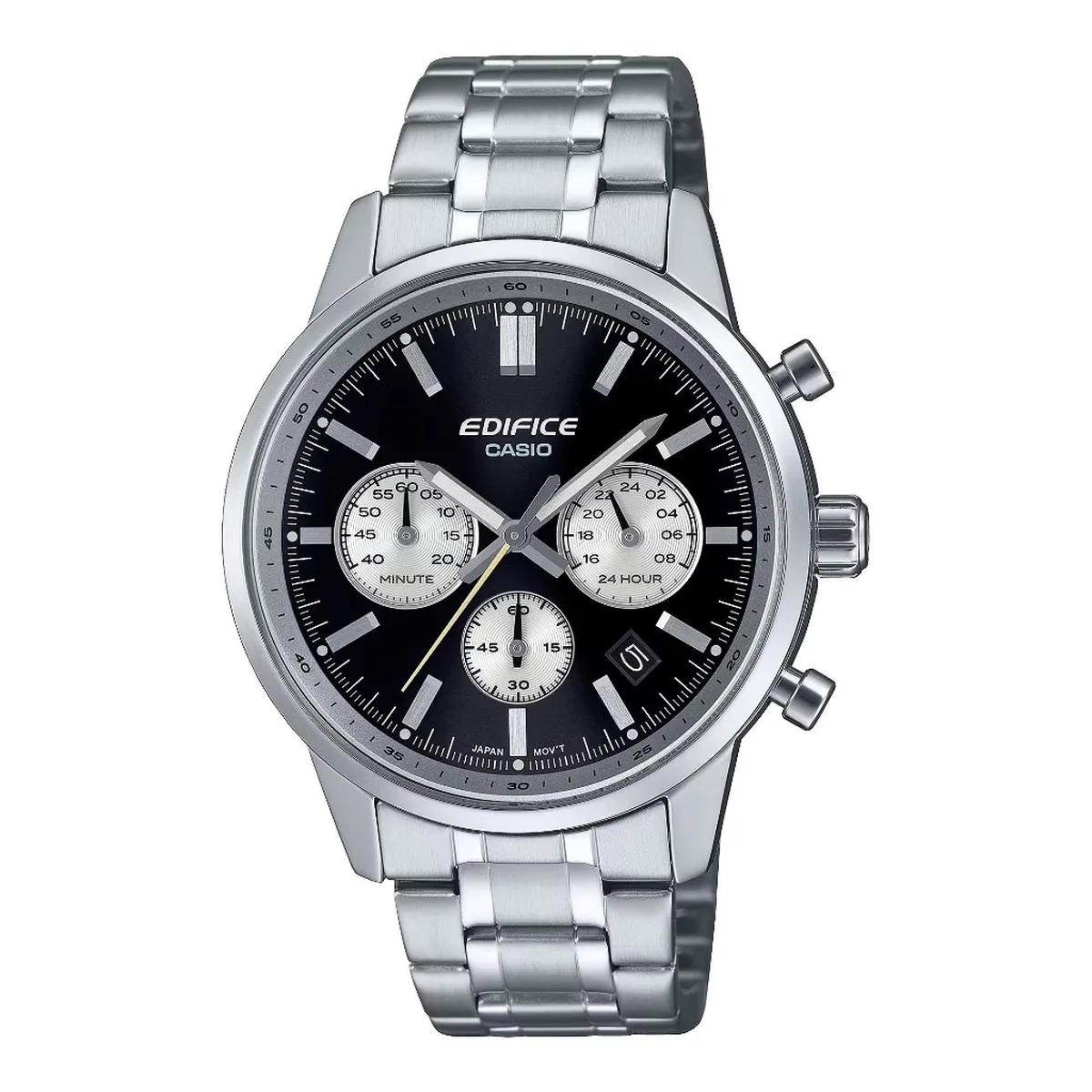 Casio Edifice EFR-575D-1ADF: Review mặt đen dây bạc bán chạy