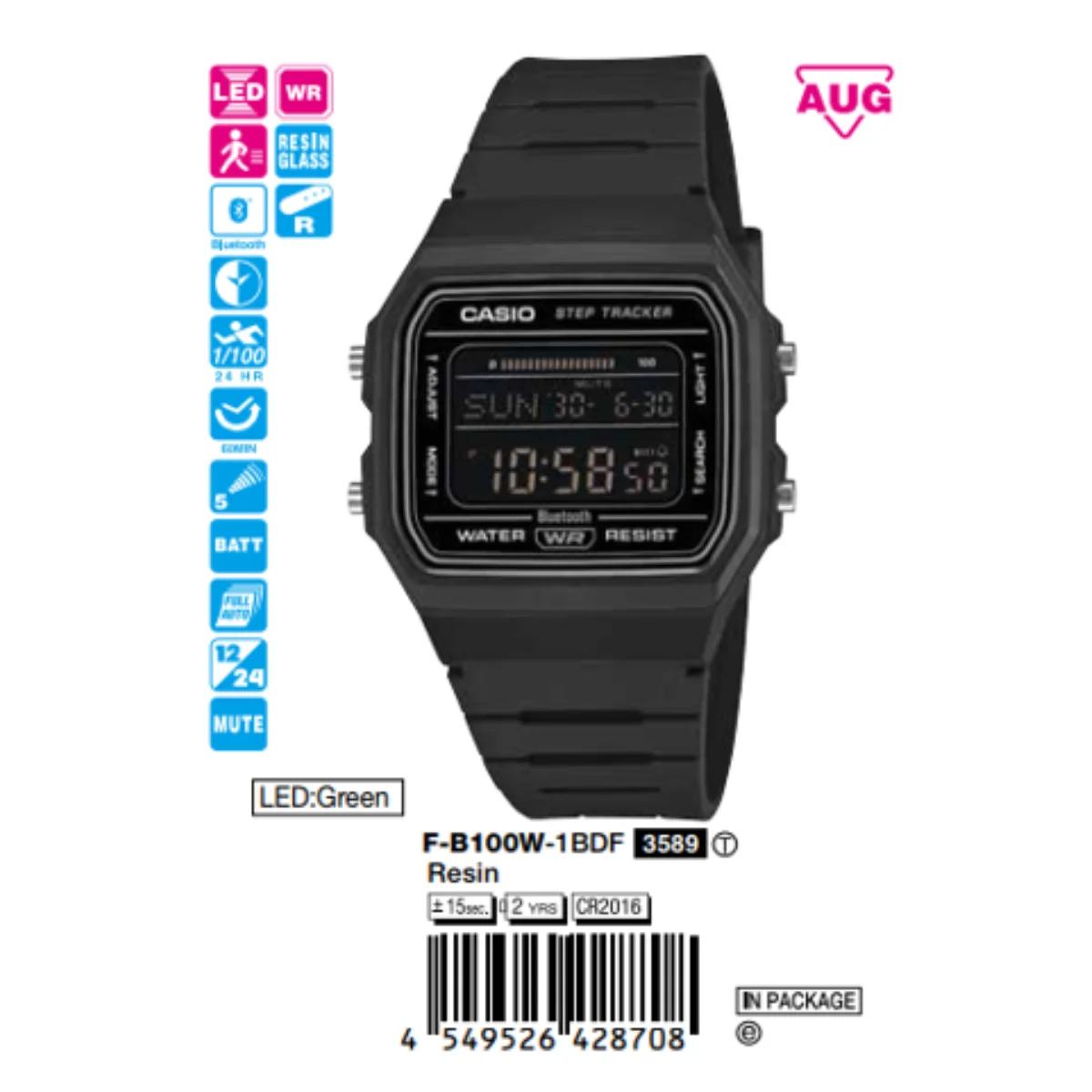 Casio F-B100W: bản nâng cấp Bluetooth của huyền thoại F-91W sắp về Việt Nam
