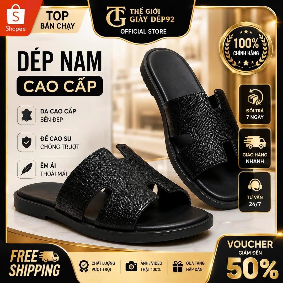 Dép Nam Chữ H Da Bò: Có Đáng Thay Thế Dép Lê Không?