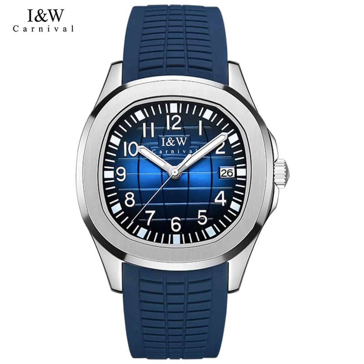 Review I&W Carnival 722G Dây Cao Su: Máy Cơ Seiko Giá 4,4 Triệu?