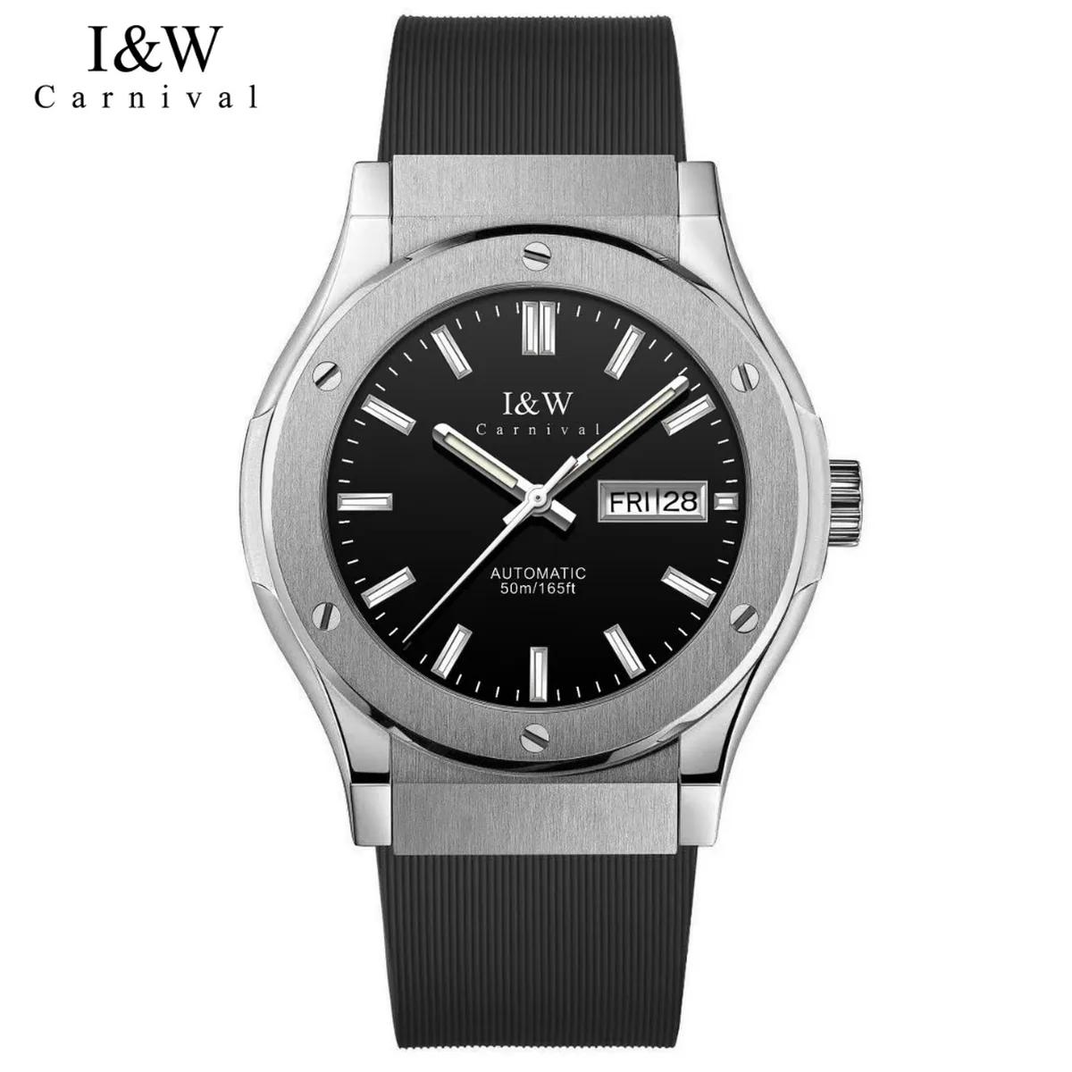 Đồng Hồ I&W Carnival IW55851 Dây Cao Su: Đeo Cả Tuần Nổi Không?