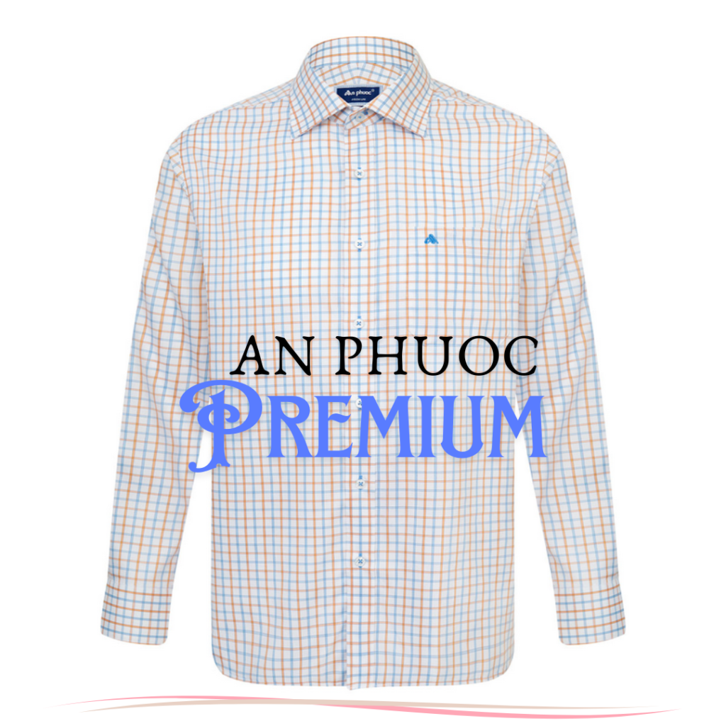 Đánh Giá Sản Phẩm An Phước Premium - Sơ Mi Nam Dài Tay Xanh Cam Caro 3103