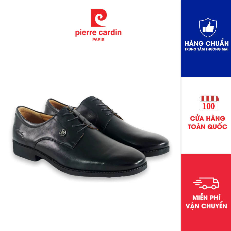 Đánh giá Giày Tây Nam Pierre Cardin Pháp Derby Chất Liệu Da Bò Thật, Đế Cao Su - 766 Chính Hãng
