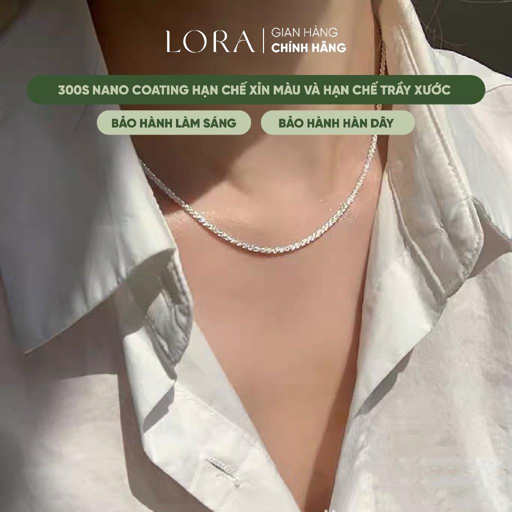 Dây Chuyền Nam Bạc S925 Lấp Lánh Lora Bling (Bảo Hành Trọn Đời)