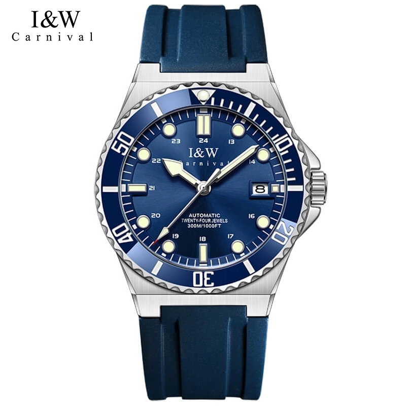 Review Đồng Hồ I&W Carnival IW726 Dây Cao Su: Chống Nước 200m?