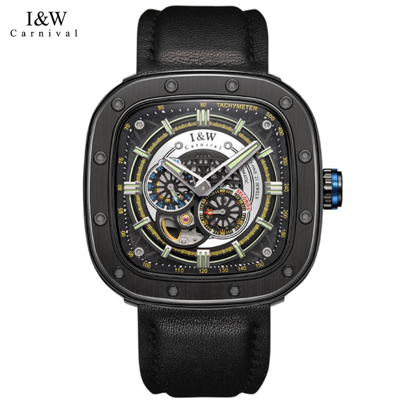 Review I&W Carnival 666: Mặt Vuông 47mm Cho Cổ Tay To Bản?
