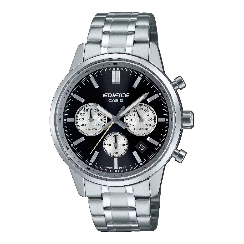Casio Edifice EFR-575D-1ADF: Review mặt đen dây bạc bán chạy