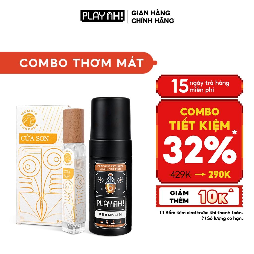 Combo Dung Dịch Vệ Sinh Nam PlayAh Hương Franklin/Mint Whisper