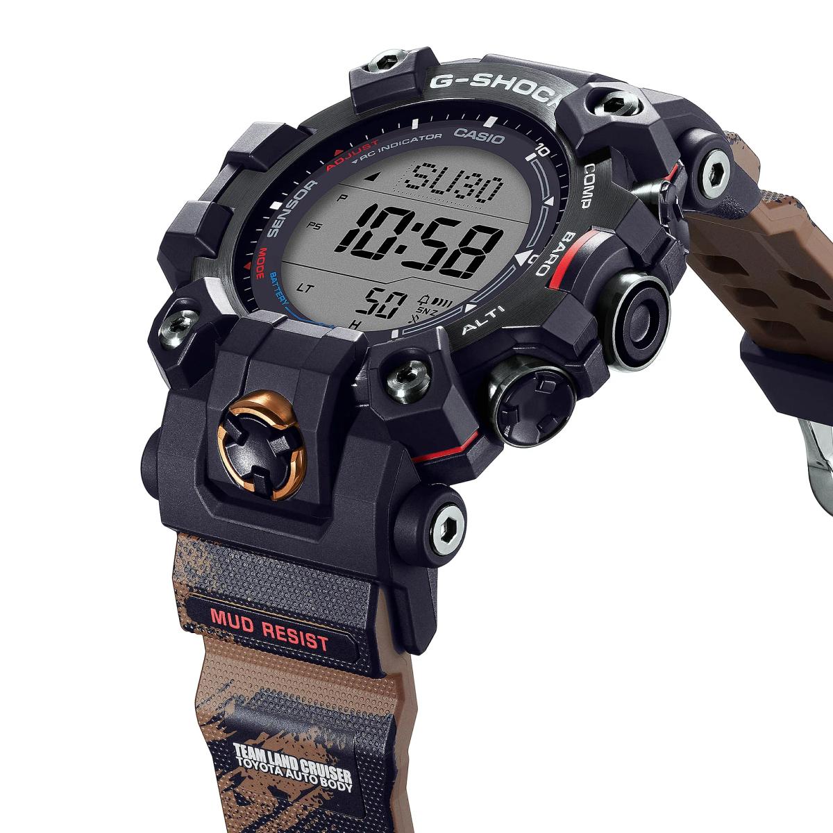 ĐỒNG HỒ G-Shock Mudman GW-9500TLC-1: Phiên bản kỷ niệm 11 lần liên tiếp Land Cruiser Toyota Auto Body vô địch Dakar Rally
