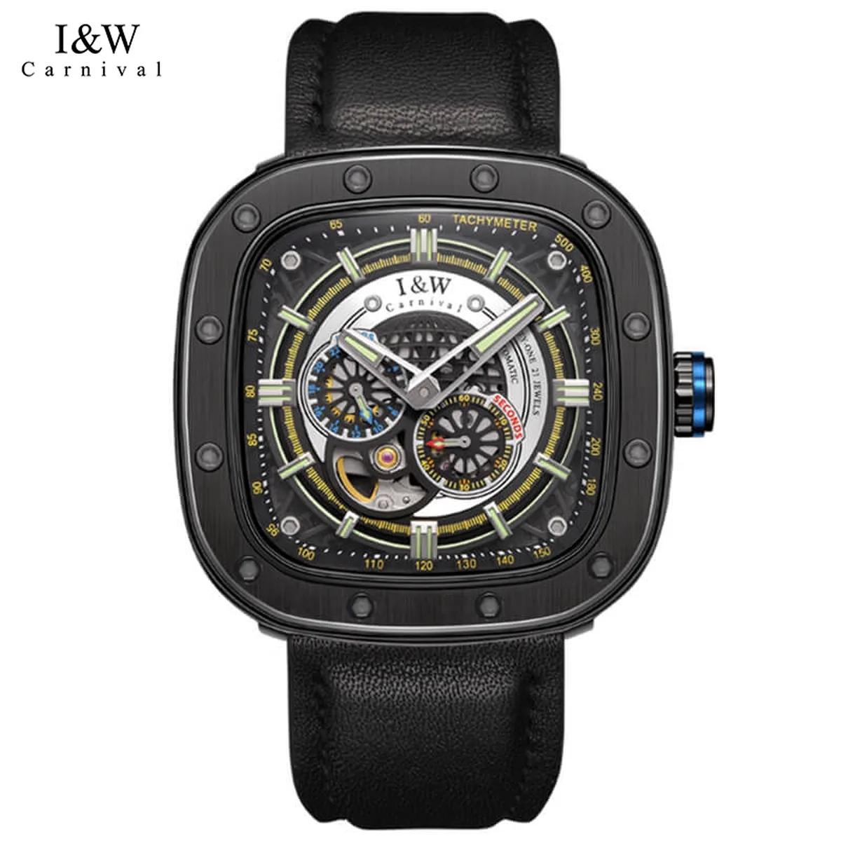 Review I&W Carnival 666: Mặt Vuông 47mm Cho Cổ Tay To Bản?