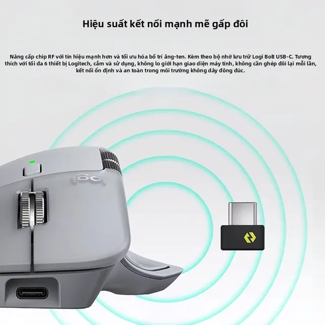 Đầu thu Logi Bolt cổng USB-C đi kèm Logitech MX Master 4