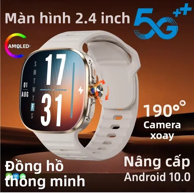 Đồng hồ thông minh M99 màn AMOLED 2.4 inch camera xoay bán trên Lazada