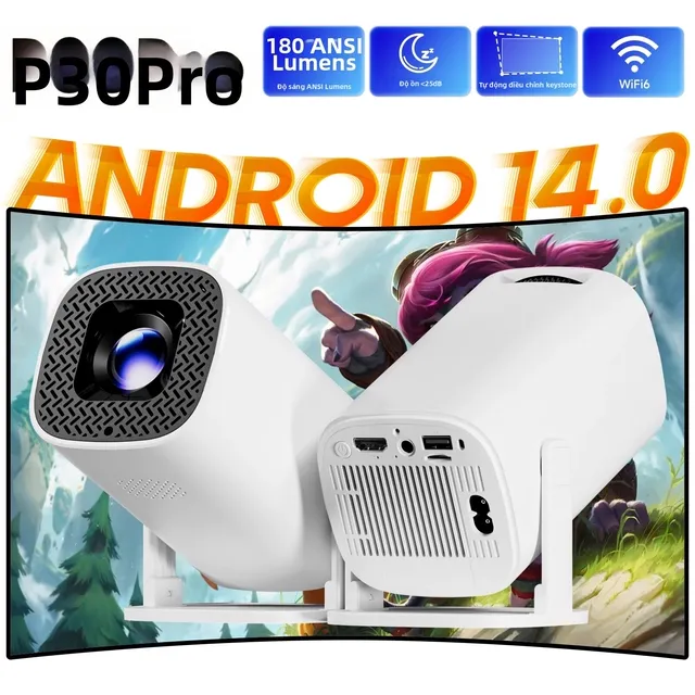 Máy chiếu mini P30 Pro Android 14 bán trên Lazada