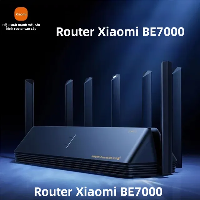 Router Xiaomi BE7000 Wi-Fi 7 màu đen bán trên Lazada