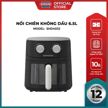 Nồi chiên không dầu Sunhouse SHD4032 (ảnh 2, nhiều góc chụp)