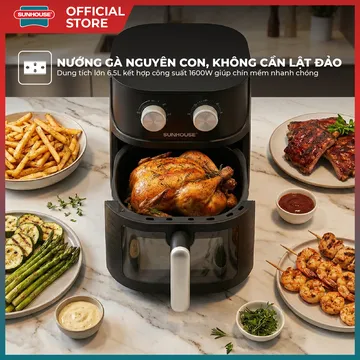 Nồi chiên không dầu Sunhouse SHD4032 (ảnh 3, nhiều góc chụp)