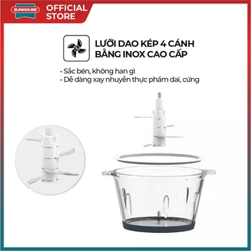 Máy xay thịt Sunhouse SHD5403 (ảnh 6, nhiều góc chụp)