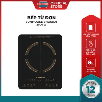 Bếp từ đơn Sunhouse SHD6803 (ảnh 2, nhiều góc chụp)