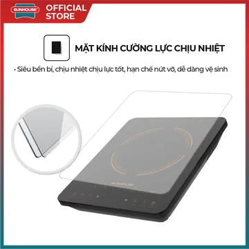 Bếp từ đơn Sunhouse SHD6803 (ảnh 3, nhiều góc chụp)