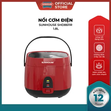 Nồi cơm điện Sunhouse SHD8611 (ảnh 2, nhiều góc chụp)