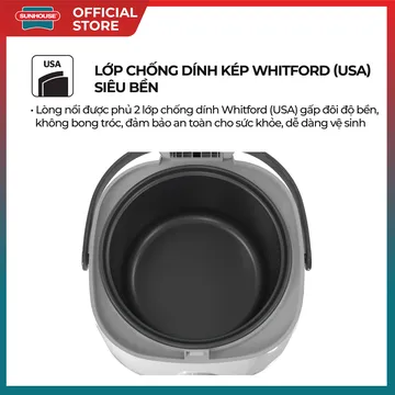 Nồi cơm điện Sunhouse SHD8611 (ảnh 4, nhiều góc chụp)