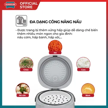 Nồi cơm điện Sunhouse SHD8611 (ảnh 6, nhiều góc chụp)