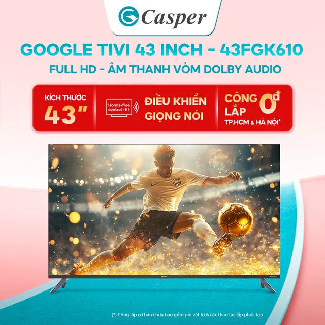 Tivi Casper 32 inch 43 inch Google TV bán trên Lazada