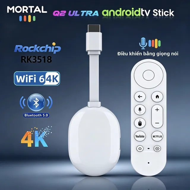 TV stick Android MORTAL Q2 Ultra bán trên Lazada
