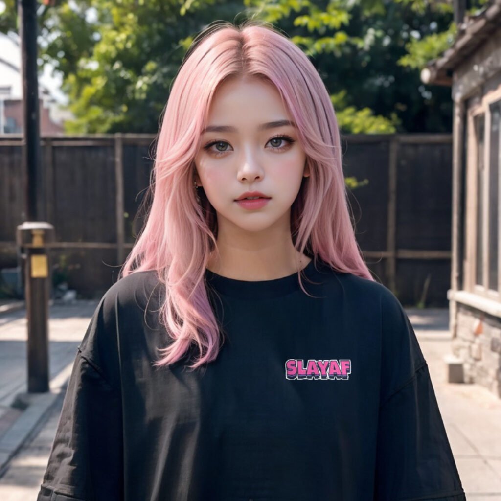 Áo thun oversized Night Blaze của SLAYAF.STUDIO